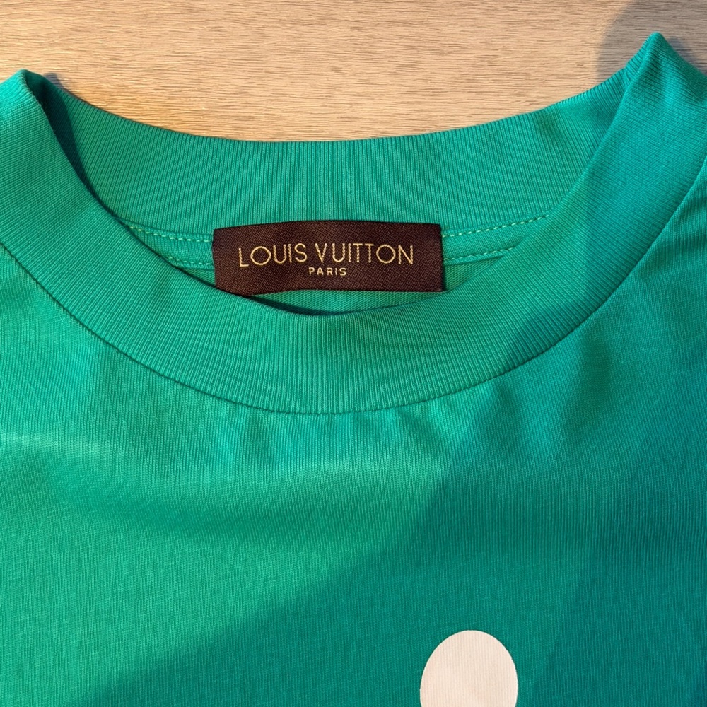 Louis Vuitton Teal Short Sleeve Tee - Picture 3 of 4